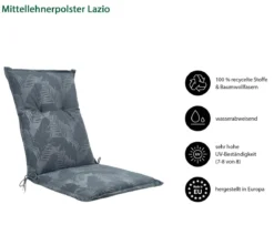 Dehner Mittellehnerauflage Lazio, ca. B50/H6/T108 cm