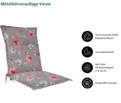 Dehner Mittellehnerauflage Vieste, ca. B50/H6/T108 cm