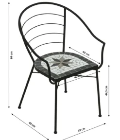 Dehner Mosaiksessel Diana, ca. B59/H84/T49 cm