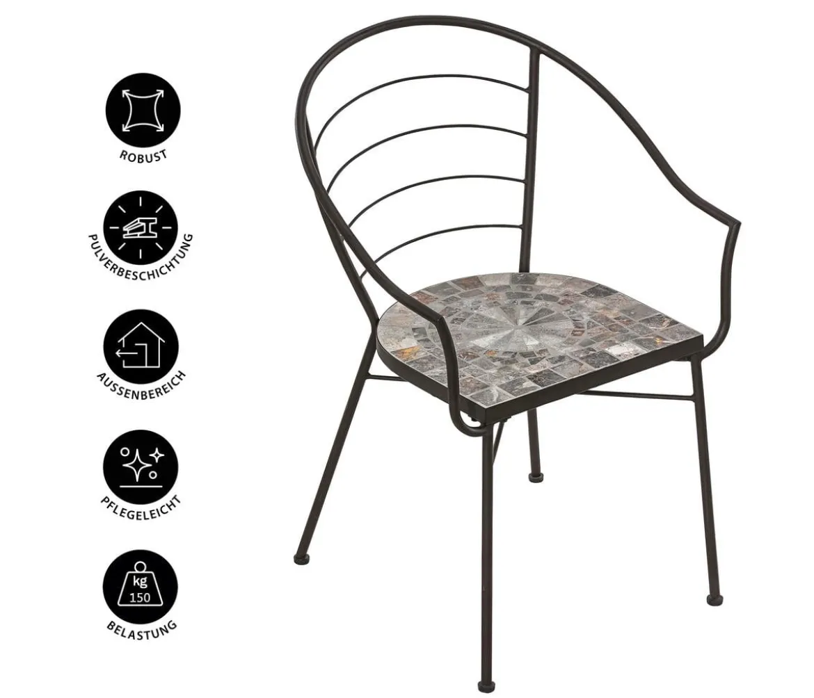 Dehner Mosaiksessel Grazia, ca. B59/H84/T49 cm