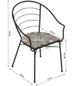 Dehner Mosaiksessel Grazia, ca. B59/H84/T49 cm
