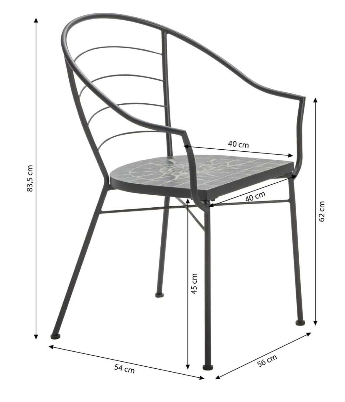 Dehner Mosaiksessel Madeleine