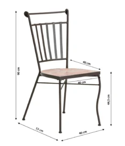 Dehner Mosaikstuhl Chiara, ca. B40/H90/T53 cm