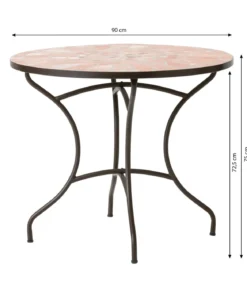 Dehner Mosaiktisch Chiara, terra-rosé