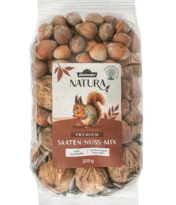 Dehner Natura Premium Eichhörnchenfutter Saaten-Nuss-Mix, 250 g