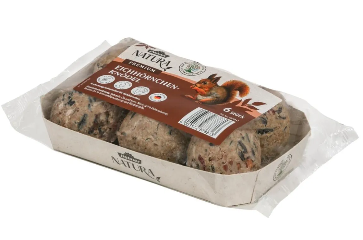Dehner Natura Premium Eichhörnchen-Knödel, 6 Stk.