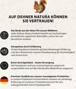 Dehner Natura Premium Eichhörnchenfutter Eichhörnchen-Mix, 600 g