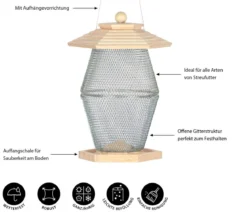 Dehner Natura Premium Futterlaterne Asmara, ca. B27/H39/T24 cm