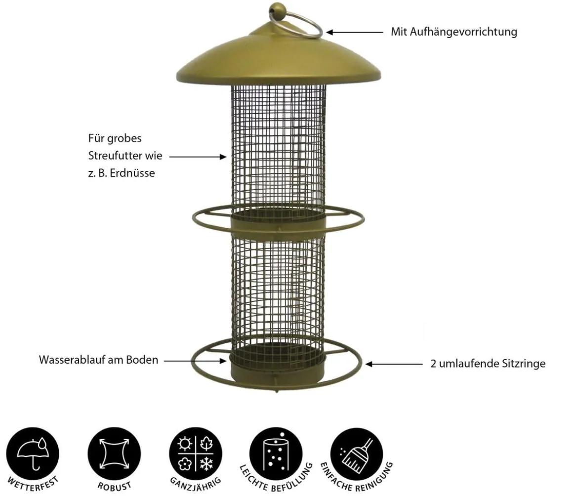 Dehner Natura Premium Futtersäule Adeline, ca. Ø16/H30 cm