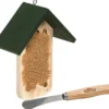 Dehner Natura Premium Futterhaus + Streichmesser für Erdnuss-Aufstrich