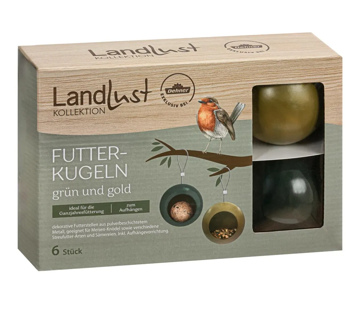 Dehner Natura Premium Futterkugeln, Landlust Kollektion, 6 Stk.