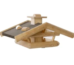 Dehner Natura Premium Futterhaus Wendelstein, natur, ca. B76/H32/T55 cm