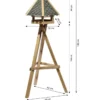 Dehner Natura Premium Futterhaus Achensee, inkl. Ständer Ellmau, ca. B68/H148/T62 cm