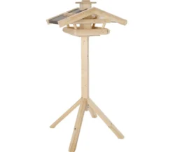 Dehner Natura Premium Futterhaus Watzmann, natur, ca. B55/H23/T40 cm