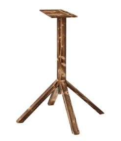 Dehner Natura Premium Futterständer Alpstein, geflammt, braun, ca. B84,3/H99,5/T84,3 cm