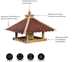 Dehner Natura Premium Futterhaus Brixen, ca. B51/H40/T51 cm