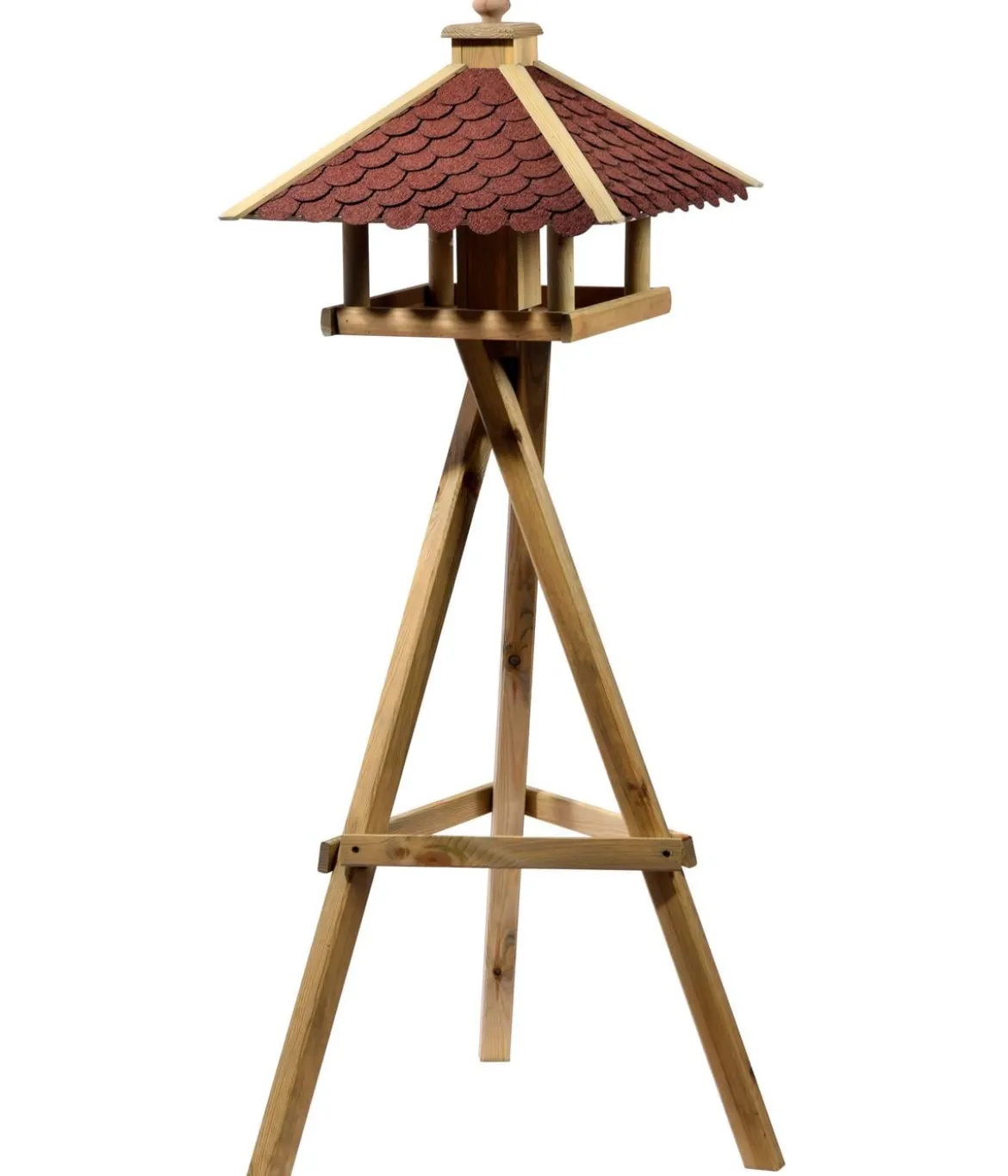 Dehner Natura Premium Futterhaus Brixen, inkl. Ständer Ellmau, ca. B68/H144/T62 cm