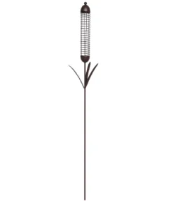 Dehner Natura Premium Futterpalme Alvaro für Meisenknödel, schwarz, ca. Ø6,5/H139 cm