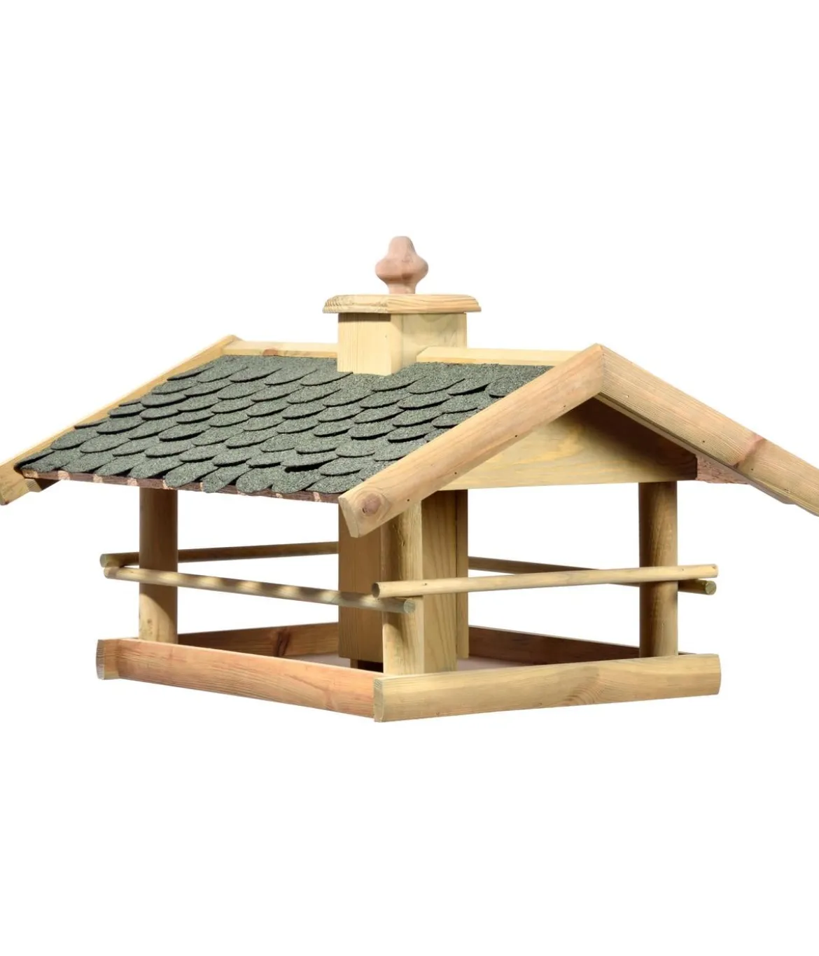 Dehner Natura Premium Futterhaus Kaiserwinkel, inkl. Ständer Ellmau, ca. B68/H144/T62 cm