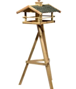 Dehner Natura Premium Futterhaus Kaiserwinkel, inkl. Ständer Ellmau, ca. B68/H144/T62 cm
