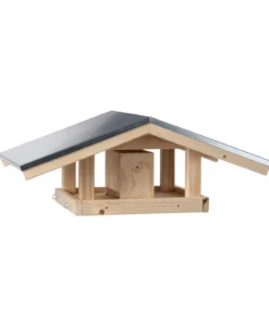 Dehner Natura Premium Futterhaus Karwendel, natur, ca. B71,4/H27,7/T52 cm