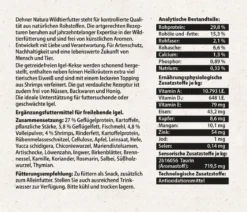 Dehner Natura Premium Igelfutter Igel-Kekse mit Shrimps