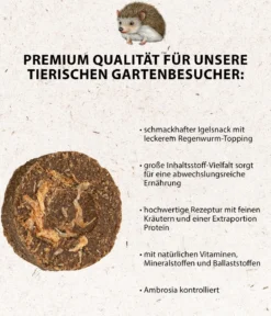 Dehner Natura Premium Igelfutter Igel-Kekse mit Shrimps