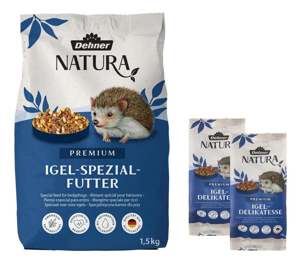 Dehner Natura Premium Igelfutter-Set, 3-teilig