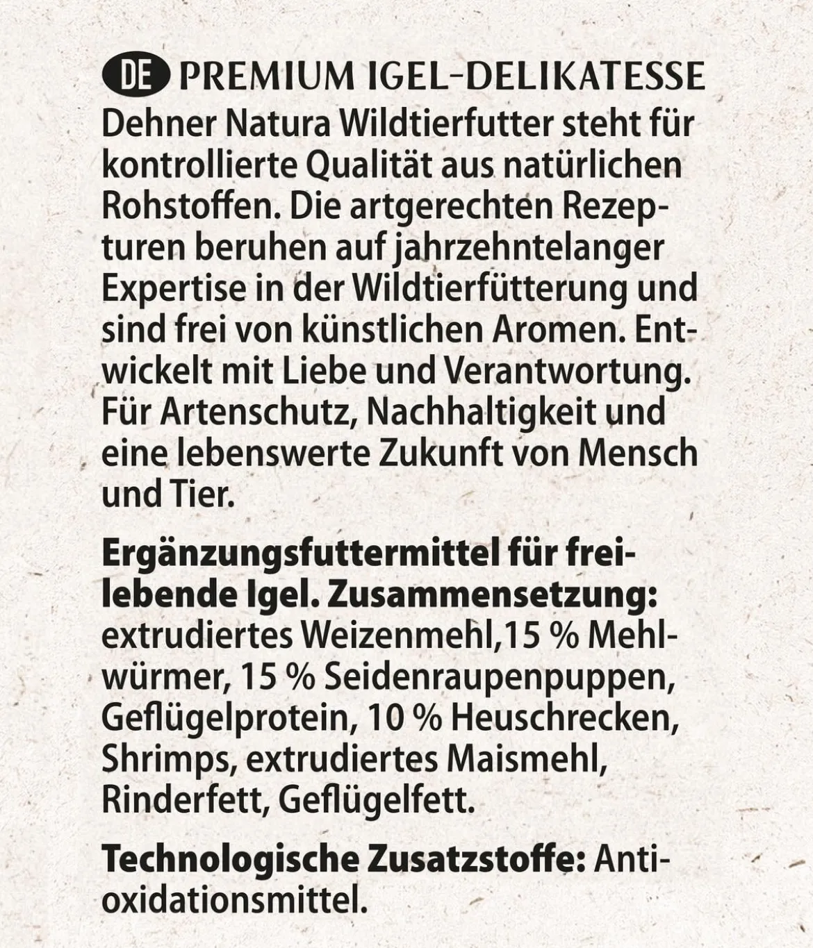 Dehner Natura Premium Igelfutter-Set, 3-teilig
