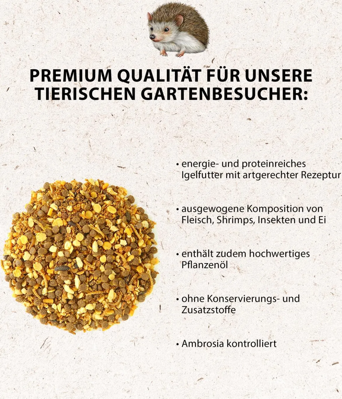 Dehner Natura Premium Igel-Spezialfutter