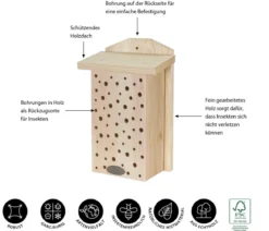 Dehner Natura Premium Insektenhotel Laurentia, ca. B19/H30/T11 cm