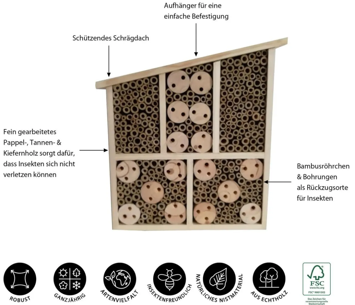 Dehner Natura Premium Insektenhotel Osmia