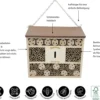 Dehner Natura Premium Insektenhotel Andrena, ca. B29,5/H29/T9,9 cm