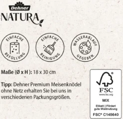 Dehner Natura Premium Meisenknödel-Säule Louise, ca. Ø18/H30 cm