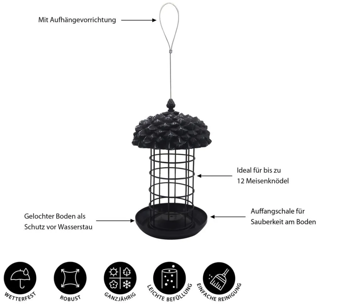 Dehner Natura Premium Meisenknödel-Säule Louise, ca. Ø18/H30 cm