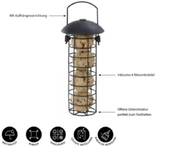 Dehner Natura Premium Meisenknödel-Säule gefüllt