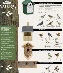 Dehner Natura Premium Nistkasten Arvid, ca. B25,5/H30,5/T17 cm