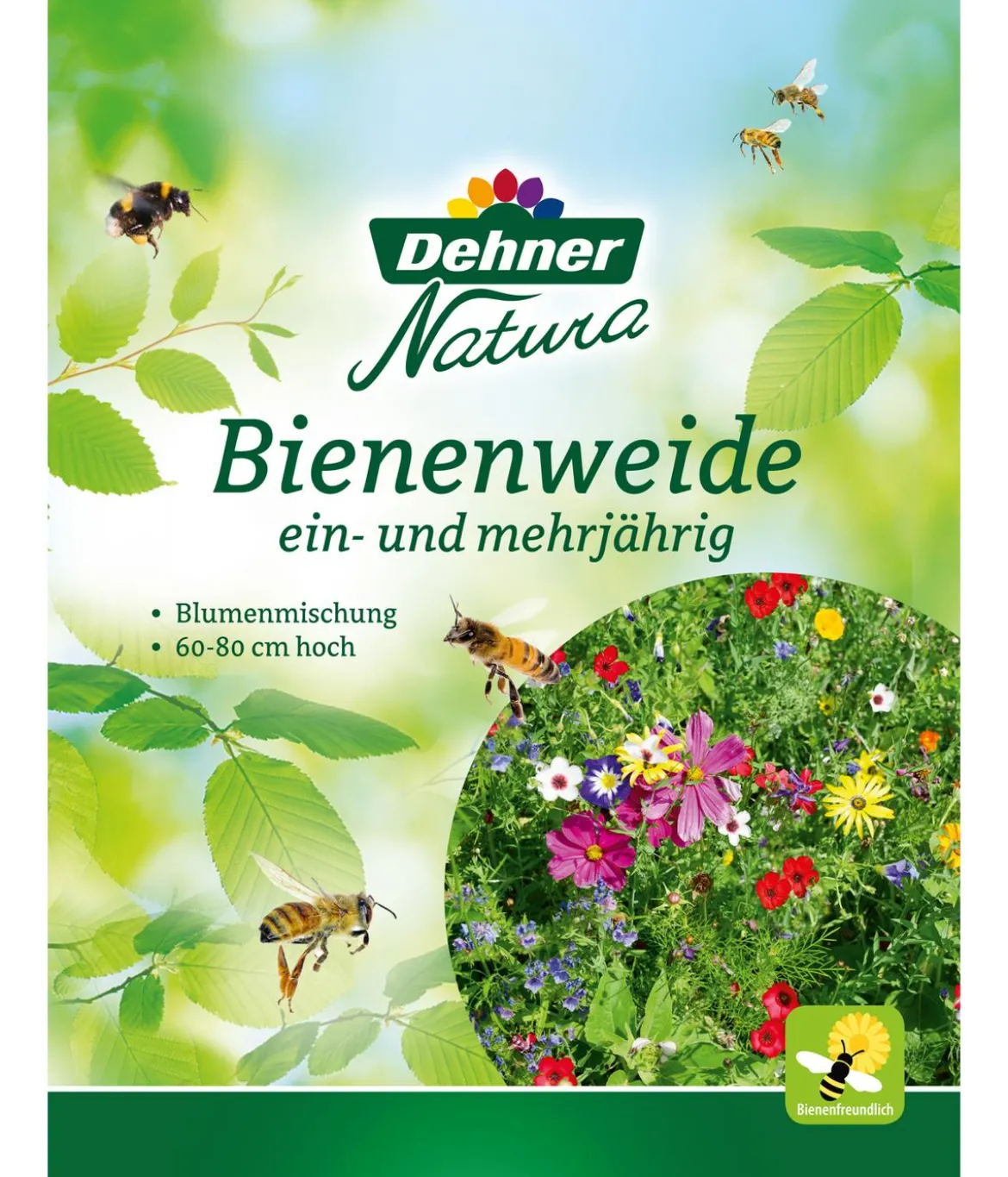 Dehner Natura Premium Samen Blumenmischung 'Bienenweide', 60 - 80 cm hoch