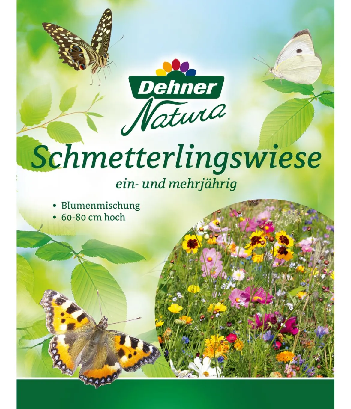 Dehner Natura Premium Samen Blumenmischung 'Schmetterlingswiese', 60 - 80 cm hoch