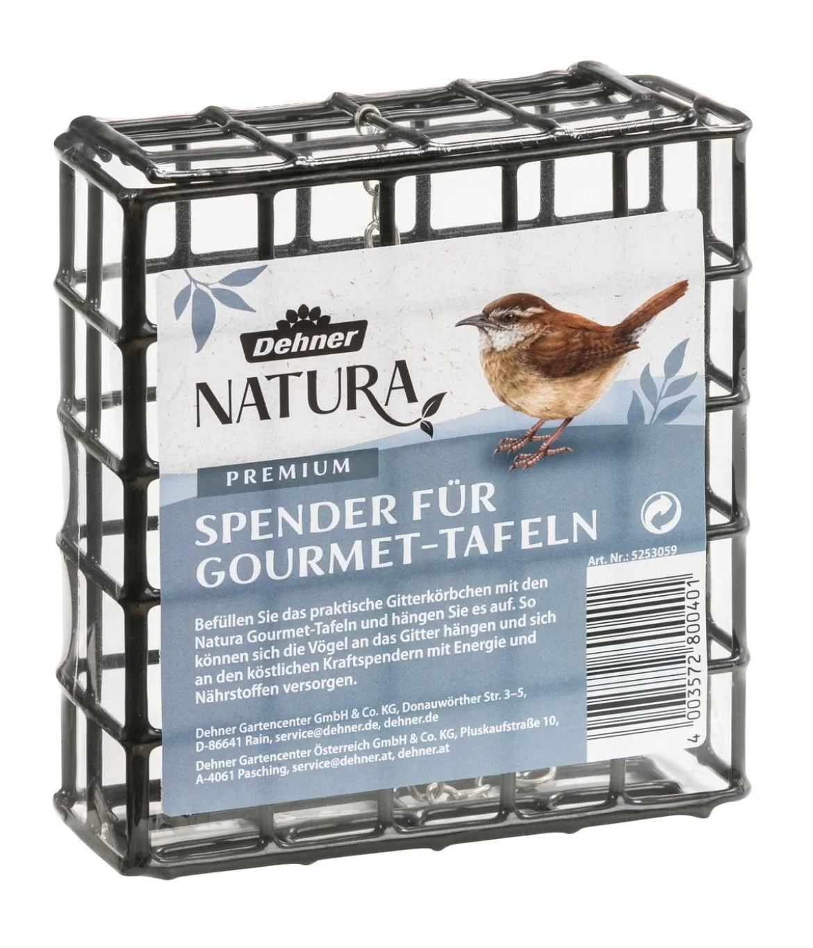 Dehner Natura Premium Spender für Futtertafeln mit Tafel-Mix, 7-teilig