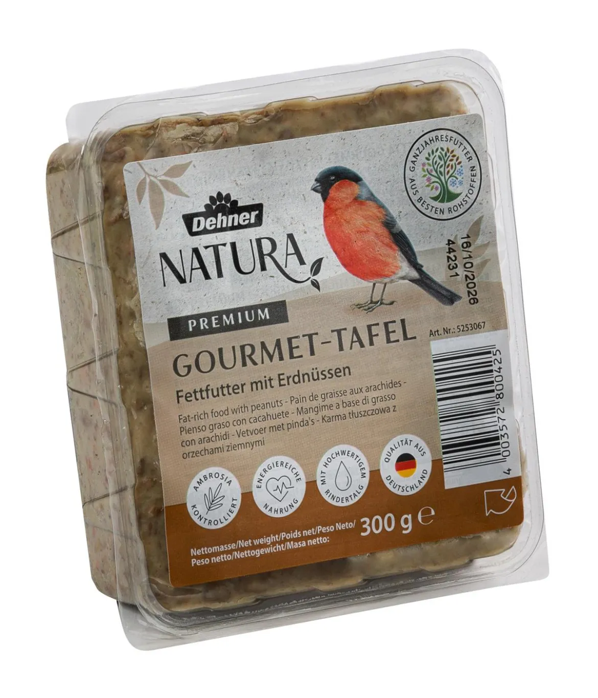 Dehner Natura Premium Spender für Futtertafeln mit Tafel-Mix, 7-teilig