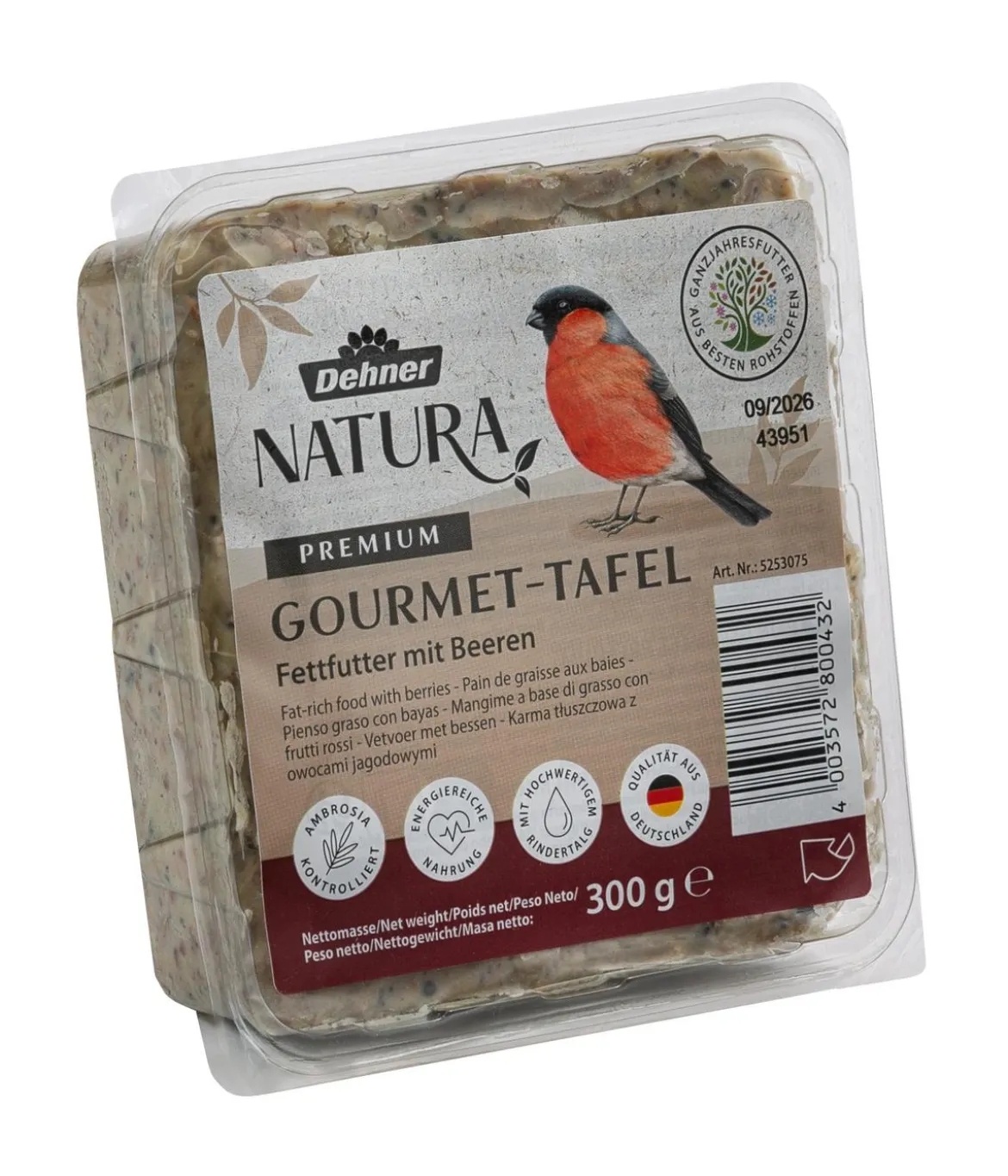 Dehner Natura Premium Spender für Futtertafeln mit Tafel-Mix, 7-teilig