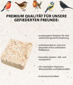 Dehner Natura Premium Spender für Futtertafeln mit Tafel-Mix, 7-teilig