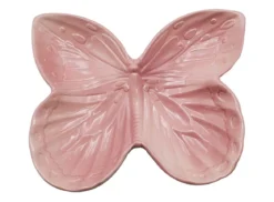 Dehner Natura Premium Vogeltränke Farfalla, rosa, ca. B25,5/H4,5/T20,5 cm
