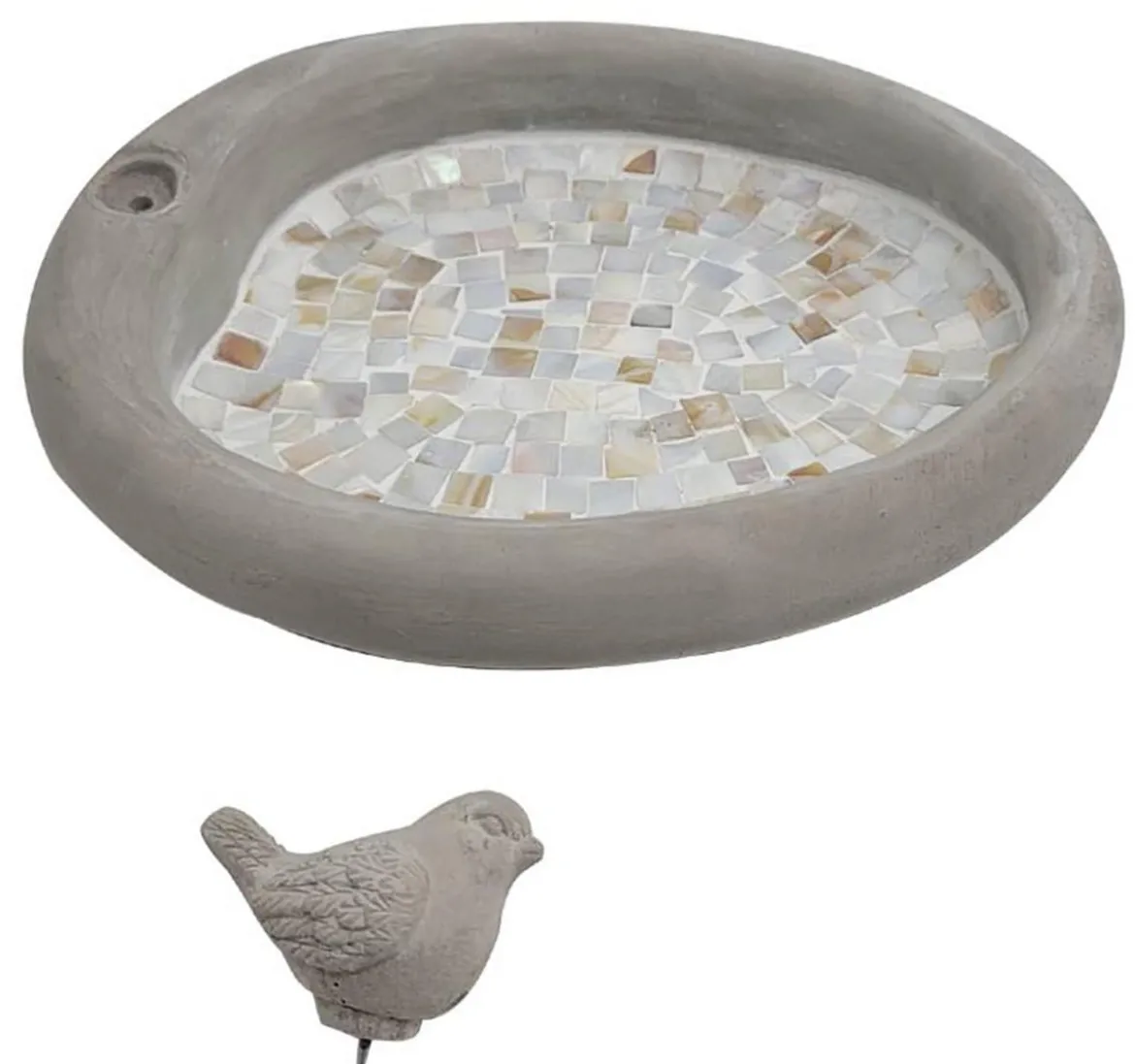 Dehner Natura Premium Vogeltränke Fiori, ca. B30,5/H5,5/T26 cm
