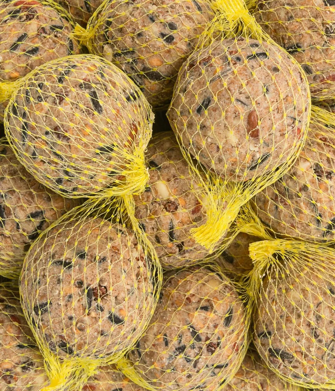 Dehner Natura Premium Wildvogelfutter Wald-Meisenknödel im Eimer, mit Netz, 30 Stk.