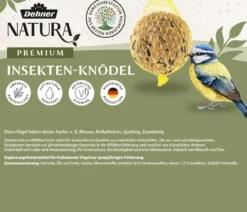 Dehner Natura Premium Wildvogelfutter Insekten-Meisenknödel, mit Netz