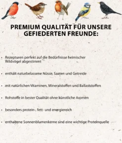 Dehner Natura Premium Wildvogelfutter Spezial-Snackmix, 6-teilig