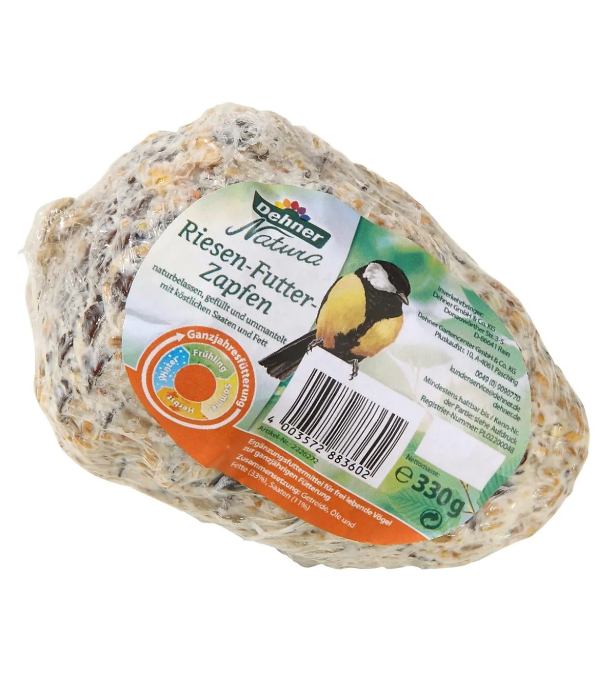 Dehner Natura Premium Wildvogelfutter Spezial-Snackmix, 6-teilig