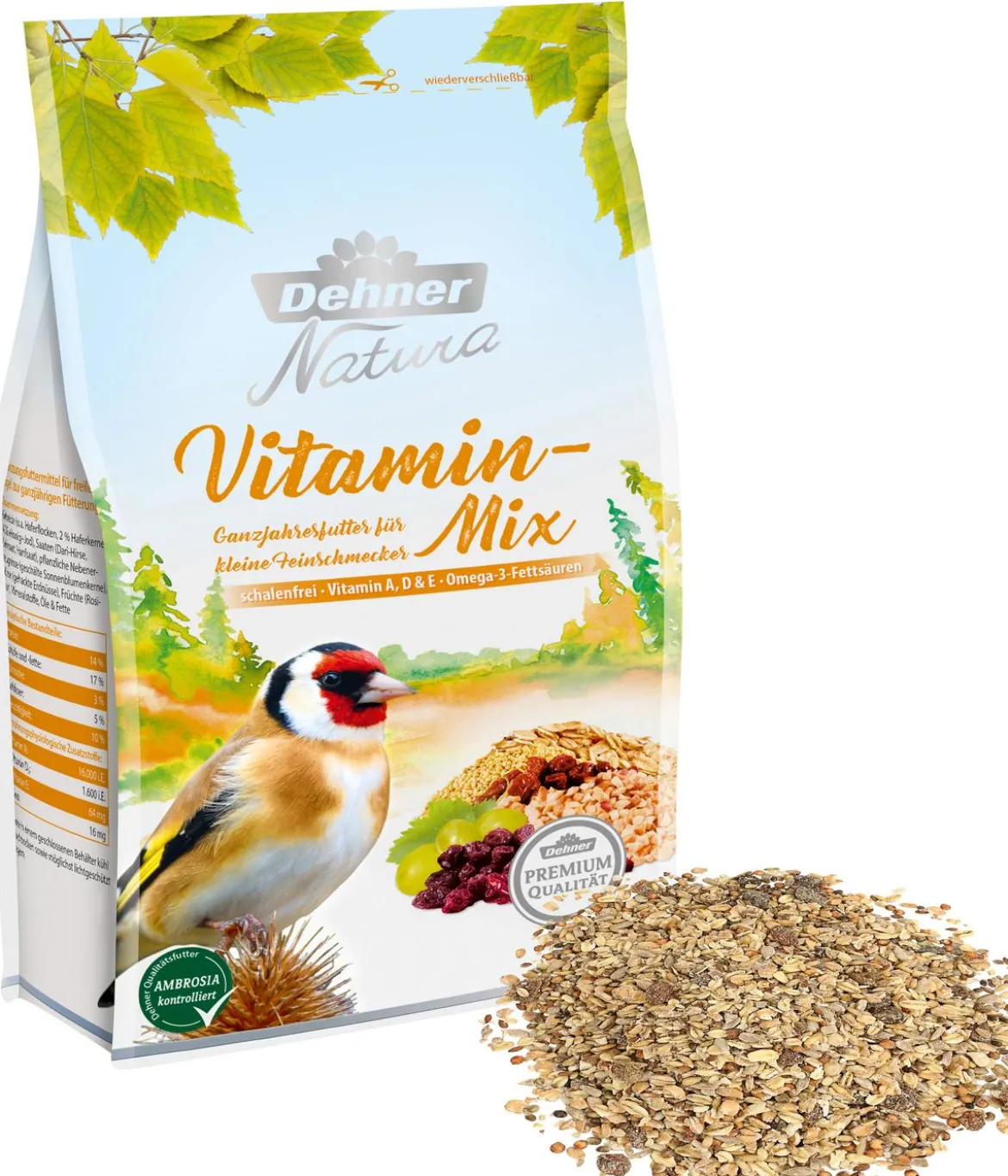 Dehner Natura Premium Wildvogelfutter Starterset, 7-teilig